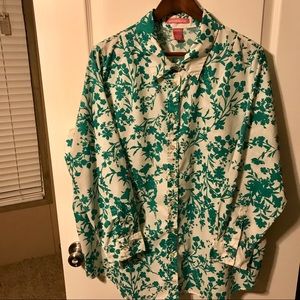 Woman Within 1X Cotton Blouse Plus Size